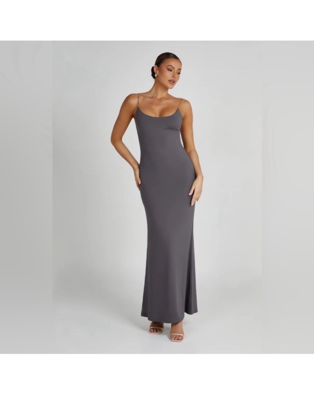 Grey MESHKI maxi dress - Picture 1 of 5